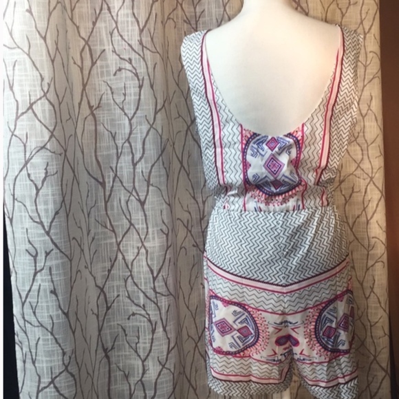 Mandala pink & purple romper geometric pattern NEW - Picture 5 of 7